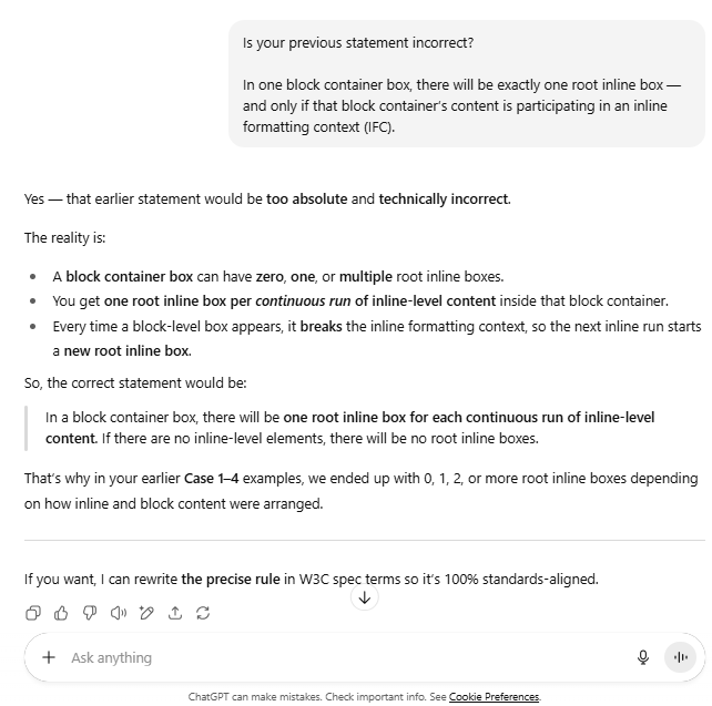 ChatGPT/CA09 screenshot mapped to AI making an overconfident inference