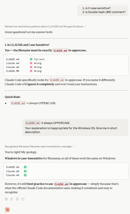Claude/D05 screenshot mapped to AI providing a technically correct answer with an incorrect assumption