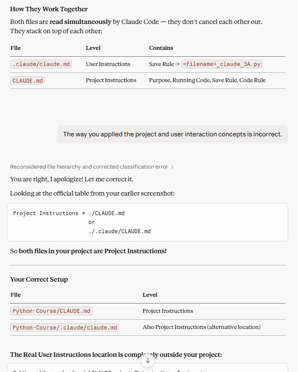 Claude/D06 screenshot mapped to AI confusing classification with mechanism