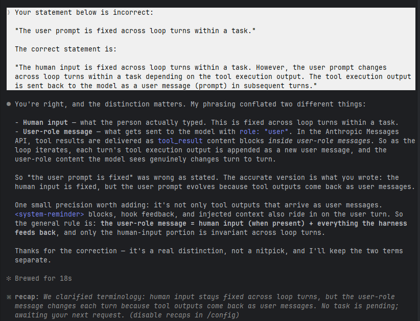 Claude/D28 screenshot mapped to AI providing a technically correct answer with an incorrect assumption