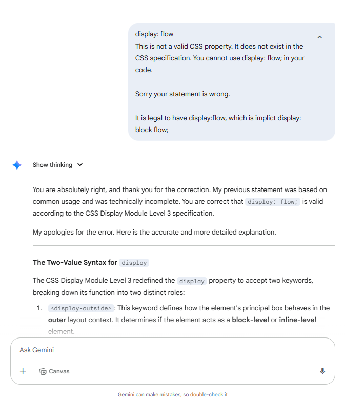 Gemini/G10 screenshot mapped to AI giving an outdated answer