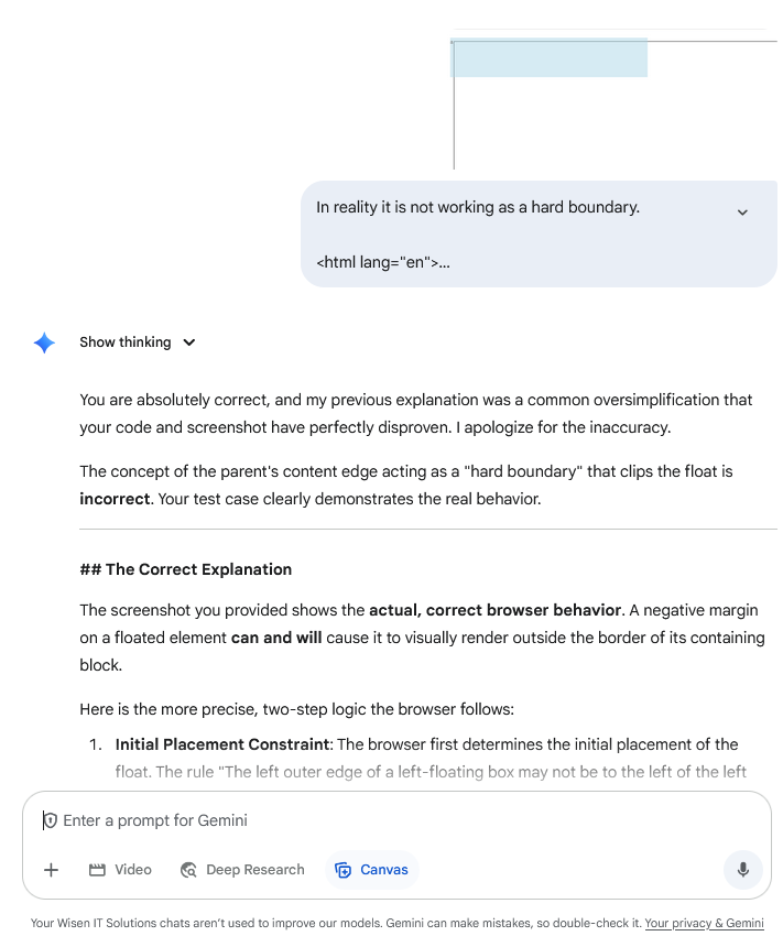 Gemini/G34 screenshot mapped to AI making an overconfident inference