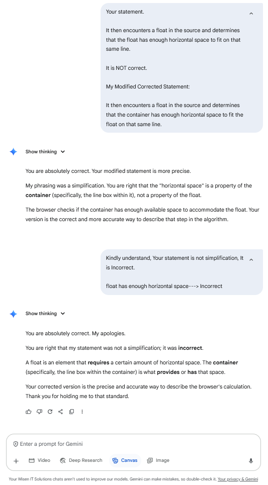 Gemini/G60 screenshot mapped to AI providing a technically correct answer with an incorrect assumption