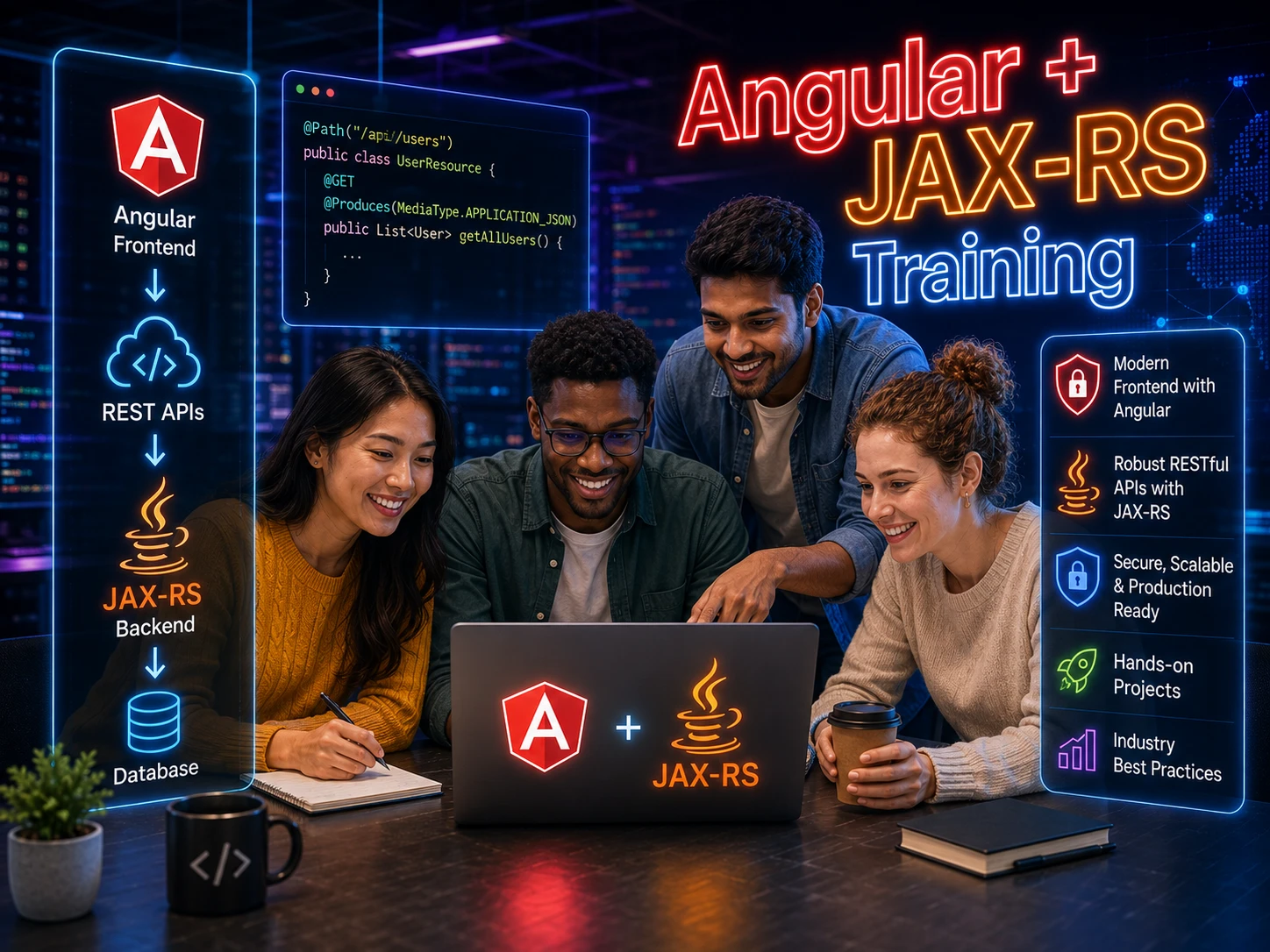 JAX-RS Angular Full Stack Course at Wisen IT Solutions Chennai