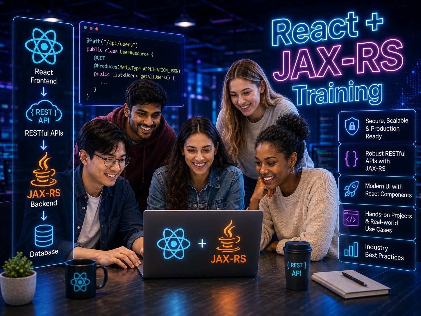 JAX-RS ReactJS Full Stack Course at Wisen IT Solutions Chennai